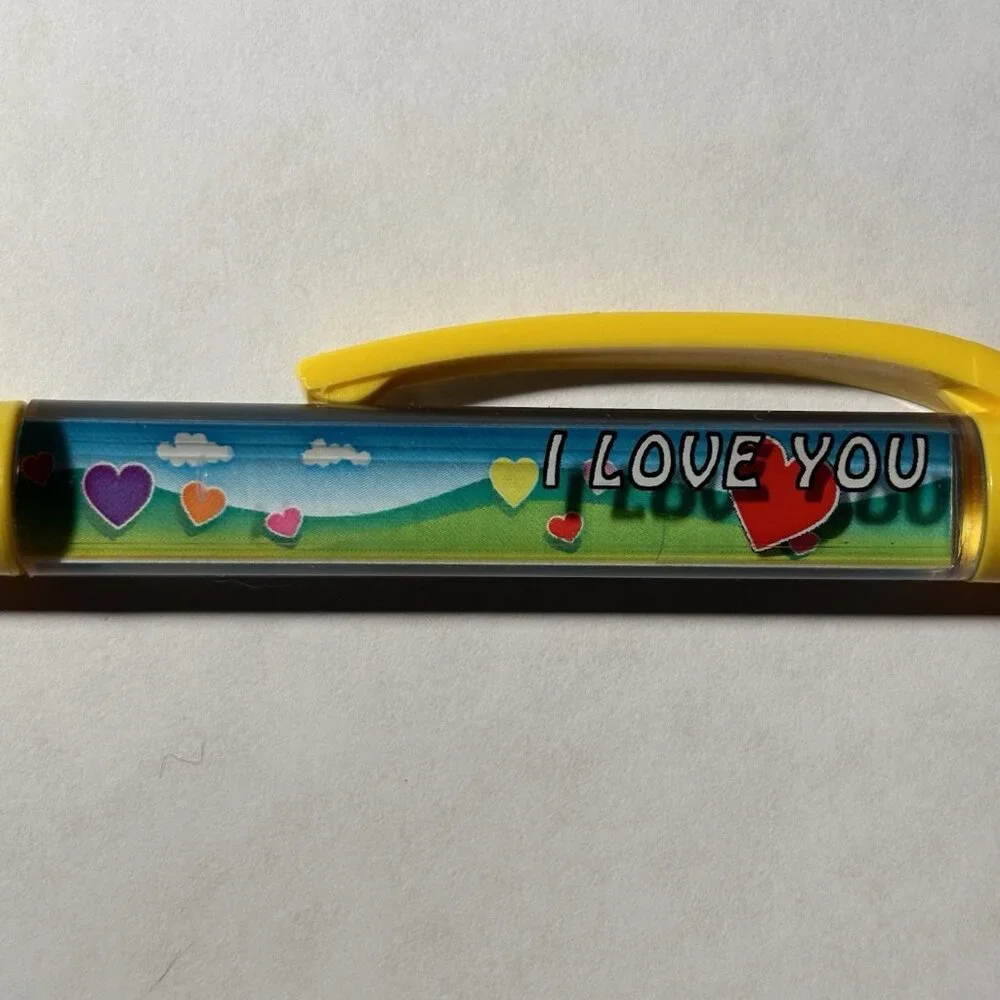 I Love You Floaty Pen Red Heart Moves Wedding Shower Marriage Valentines Gift